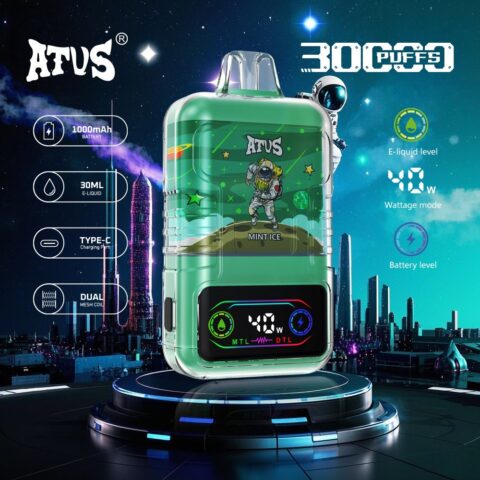 DE021 30000 Puffs Disposable Vape with LED display screen and adjustable airflow MTL DTL