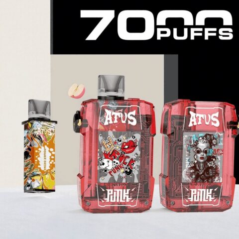 DE012 7000 Puffs Disposable Vapes with rechargeable and adjustable airflow ATVS Vape