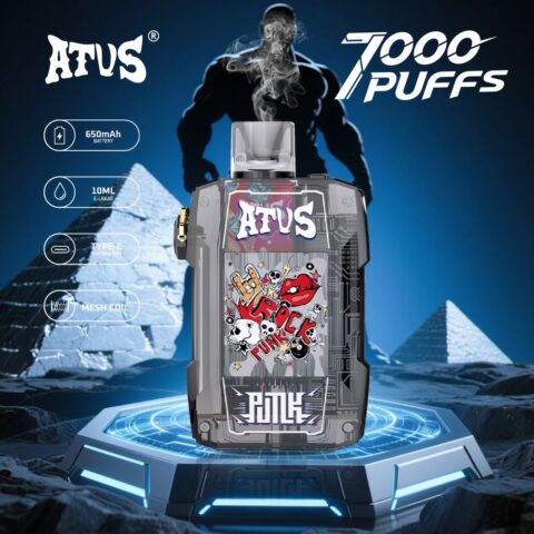DE012 7000 Puffs Disposable Vapes with rechargeable and adjustable airflow ATVS Vape