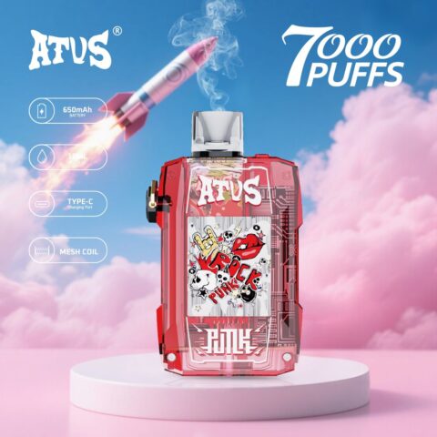 DE012 7000 Puffs Disposable Vapes with rechargeable and adjustable airflow ATVS Vape