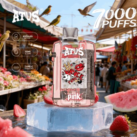 DE012 7000 Puffs Disposable Vapes with rechargeable and adjustable airflow ATVS Vape
