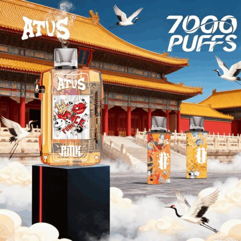 DE012 7000 Puffs Disposable Vapes with rechargeable and adjustable airflow ATVS Vape