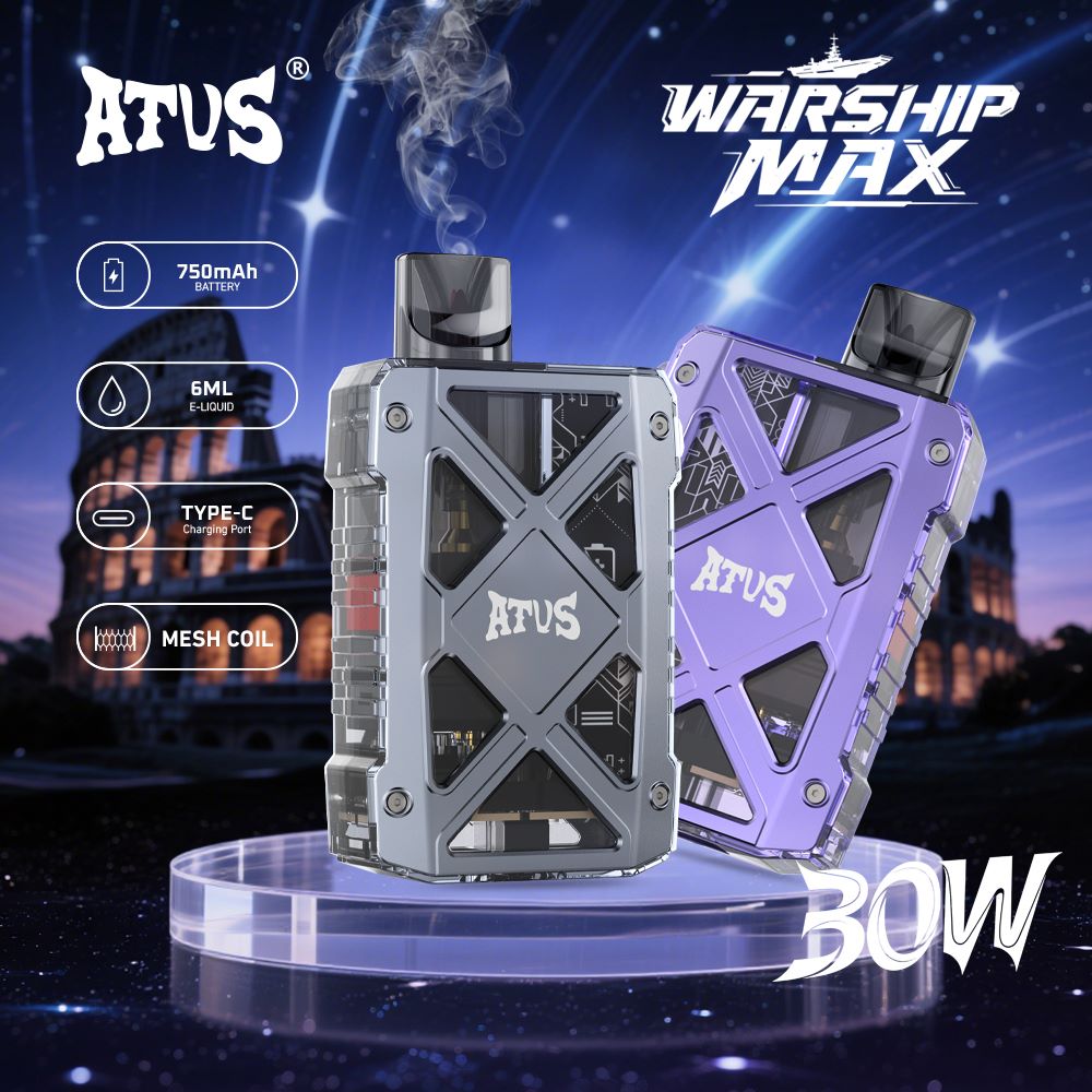 DE012 7000 Puffs Disposable Vapes with rechargeable and adjustable airflow ATVS Vape