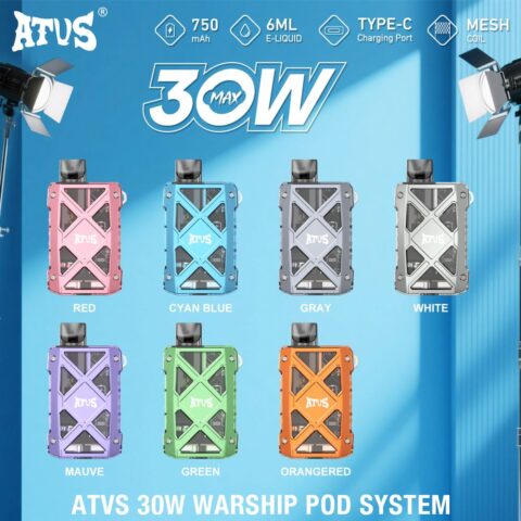 DE012 MAX Disposable Vapes with rechargeable and adjustable airflow ATVS Vape