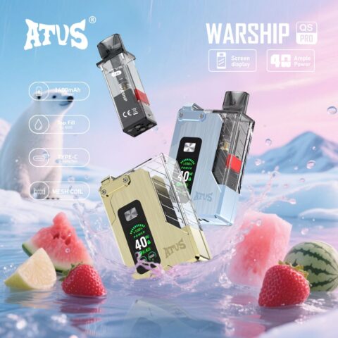 DE012 Pro Disposable Vapes with rechargeable and adjustable airflow ATVS Vape