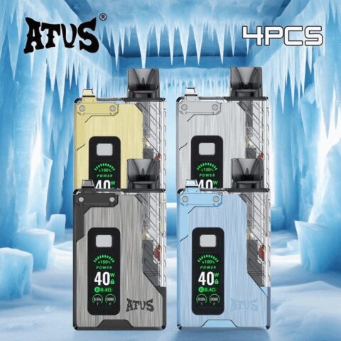 DE012 Pro Disposable Vapes with rechargeable and adjustable airflow ATVS Vape