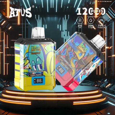 DE013A 12000 Puffs Disposable Vapes with LED display screen and adjustable airflow ATVS Vape