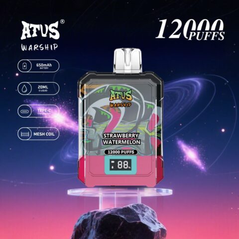 DE013A 12000 Puffs Disposable Vapes with LED display screen and adjustable airflow ATVS Vape