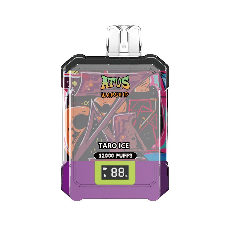 DE013A 12000 Puffs Disposable Vapes with LED display screen and adjustable airflow ATVS Vape