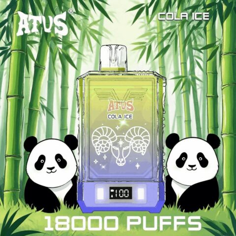 DE015 18000 Puffs Disposable Vape with LED display screen and adjustable airflow rechargeable ATVS Vape