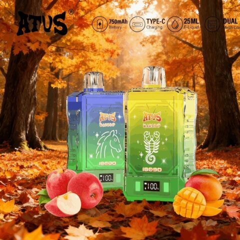 DE015 18000 Puffs Disposable Vape with LED display screen and adjustable airflow rechargeable ATVS Vape