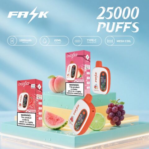 DE016 25000 Puffs Disposable Vape with LED display screen and adjustable airflow rechargeable ATVS Vape