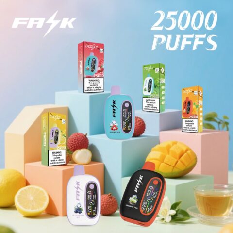 DE016 25000 Puffs Disposable Vape with LED display screen and adjustable airflow rechargeable ATVS Vape