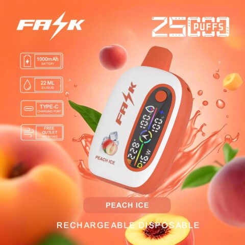 DE016 25000 Puffs Disposable Vape with LED display screen and adjustable airflow rechargeable ATVS Vape