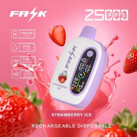 DE016 25000 Puffs Disposable Vape with LED display screen and adjustable airflow rechargeable ATVS Vape