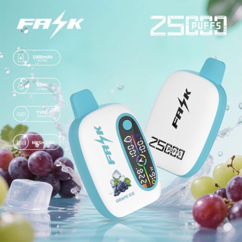 DE016 25000 Puffs Disposable Vape with LED display screen and adjustable airflow rechargeable ATVS Vape