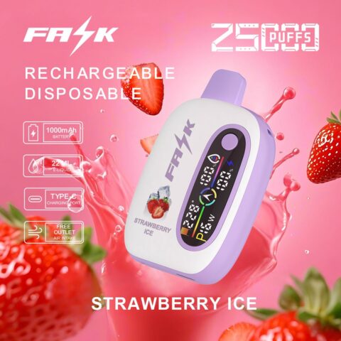 DE016 25000 Puffs Disposable Vape with LED display screen and adjustable airflow rechargeable ATVS Vape