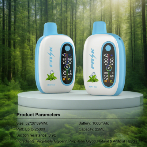 DE016 25000 Puffs Disposable Vape with LED display screen and adjustable airflow rechargeable ATVS Vape