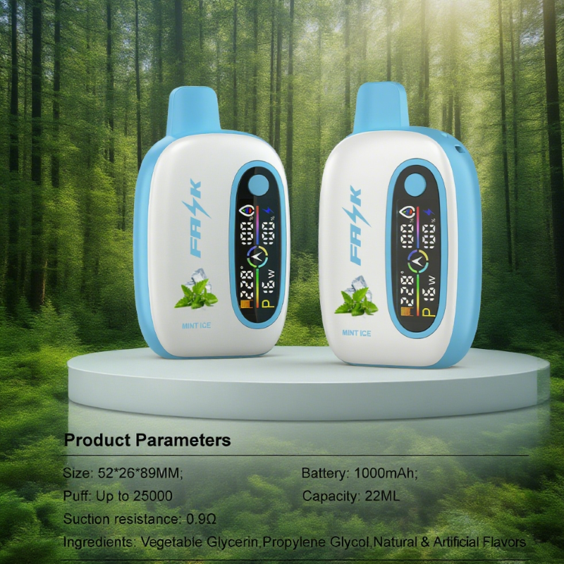 DE016 25000 Puffs Disposable Vape with LED display screen and adjustable airflow rechargeable ATVS Vape