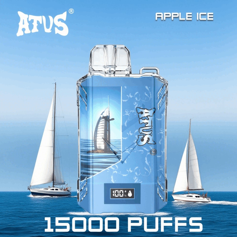 DE017 15000 Puffs Disposable Vape with LED display screen and adjustable airflow rechargeable ATVS Vape