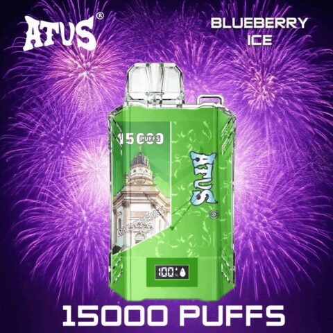DE017 15000 Puffs Disposable Vape with LED display screen and adjustable airflow rechargeable ATVS Vape