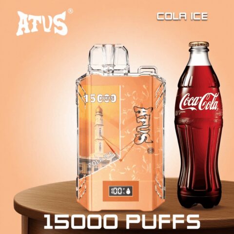 DE017 15000 Puffs Disposable Vape with LED display screen and adjustable airflow rechargeable ATVS Vape