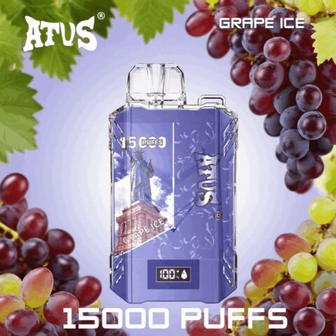 DE017 15000 Puffs Disposable Vape with LED display screen and adjustable airflow rechargeable ATVS Vape