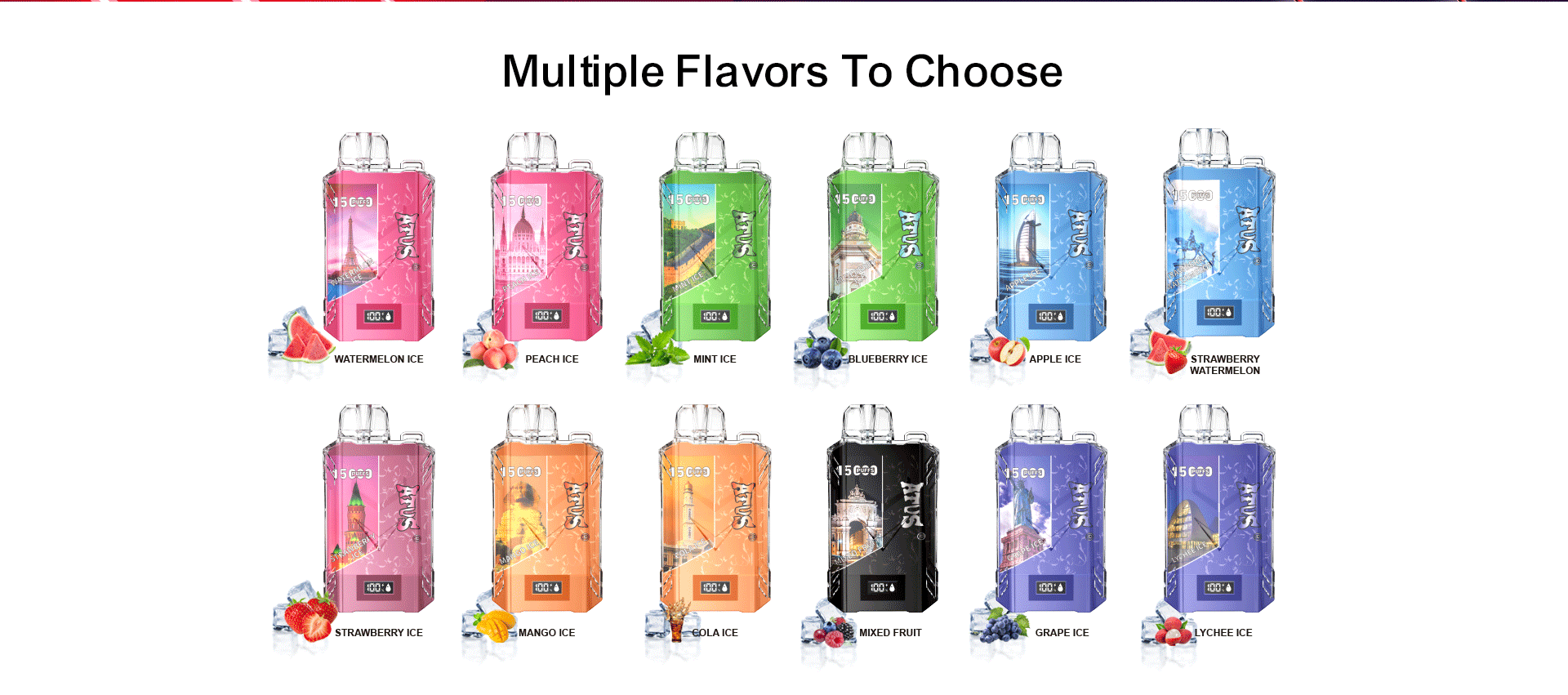 DE017 15000 Puffs Disposable Vape with LED display screen and adjustable airflow rechargeable ATVS Vape