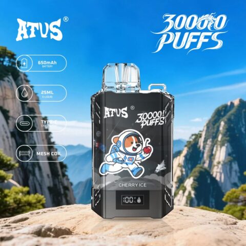 DE017 30000 Puffs Disposable Vape with LED display screen and adjustable airflow rechargeable ATVS Vape