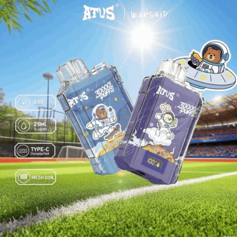 DE017 30000 Puffs Disposable Vape with LED display screen and adjustable airflow rechargeable ATVS Vape