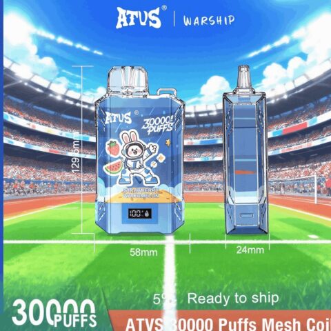 DE017 30000 Puffs Disposable Vape with LED display screen and adjustable airflow rechargeable ATVS Vape