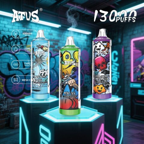 DE018 13000 Puffs Disposable Vape with rechargeable ATVS Vape