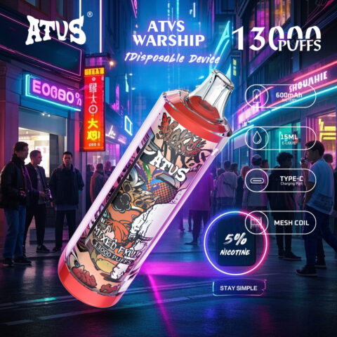 DE018 13000 Puffs Disposable Vape with rechargeable ATVS Vape