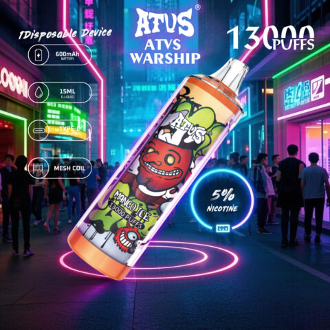 DE018 13000 Puffs Disposable Vape with rechargeable ATVS Vape