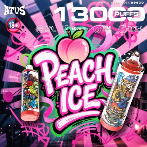DE018 13000 Puffs Disposable Vape with rechargeable ATVS Vape