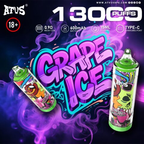 DE018 13000 Puffs Disposable Vape with rechargeable ATVS Vape