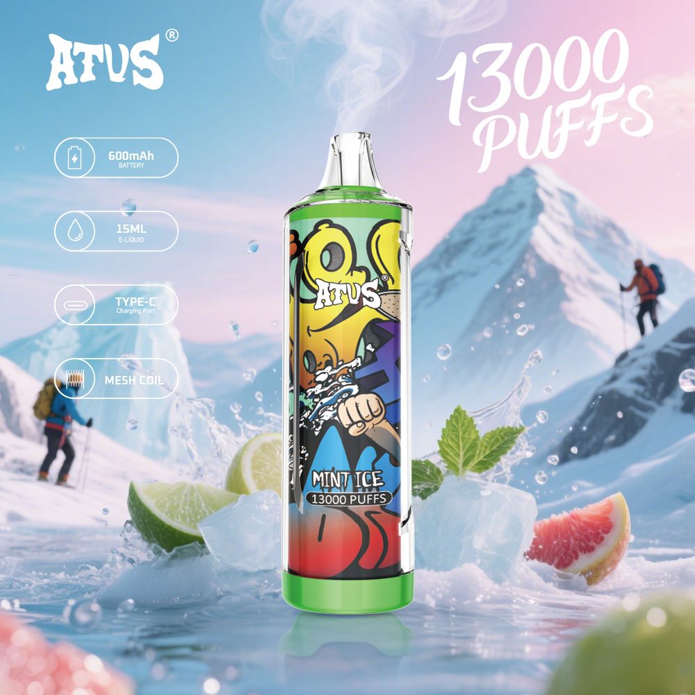 DE018 13000 Puffs Disposable Vape with rechargeable ATVS Vape