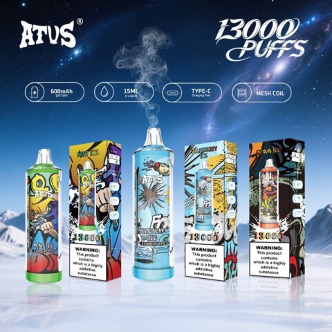 DE018 13000 Puffs Disposable Vape with rechargeable ATVS Vape
