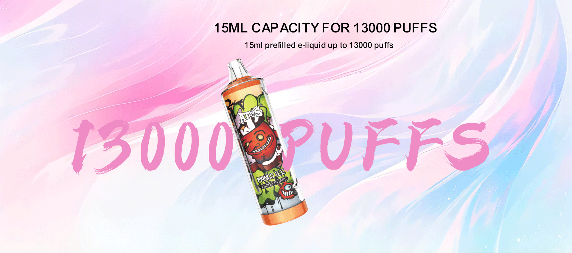 DE018 13000 Puffs Disposable Vape with rechargeable ATVS Vape