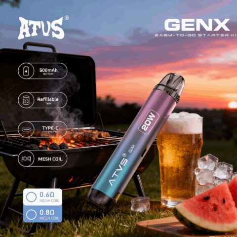 DE020 Refillable Pod Kit System Device with Adjustable Airflow MTL RDL ATVS Vape