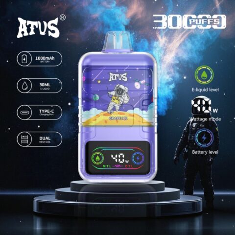 DE021 30000 Puffs Disposable Vape with LED display screen and adjustable airflow MTL DTL