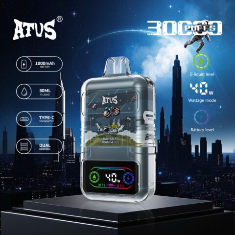 DE021 30000 Puffs Disposable Vape with LED display screen and adjustable airflow MTL DTL