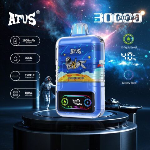 DE021 30000 Puffs Disposable Vape with LED display screen and adjustable airflow MTL DTL