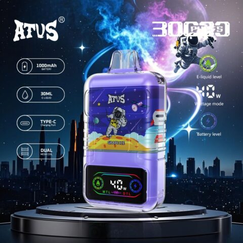 DE021 30000 Puffs Disposable Vape with LED display screen and adjustable airflow MTL DTL