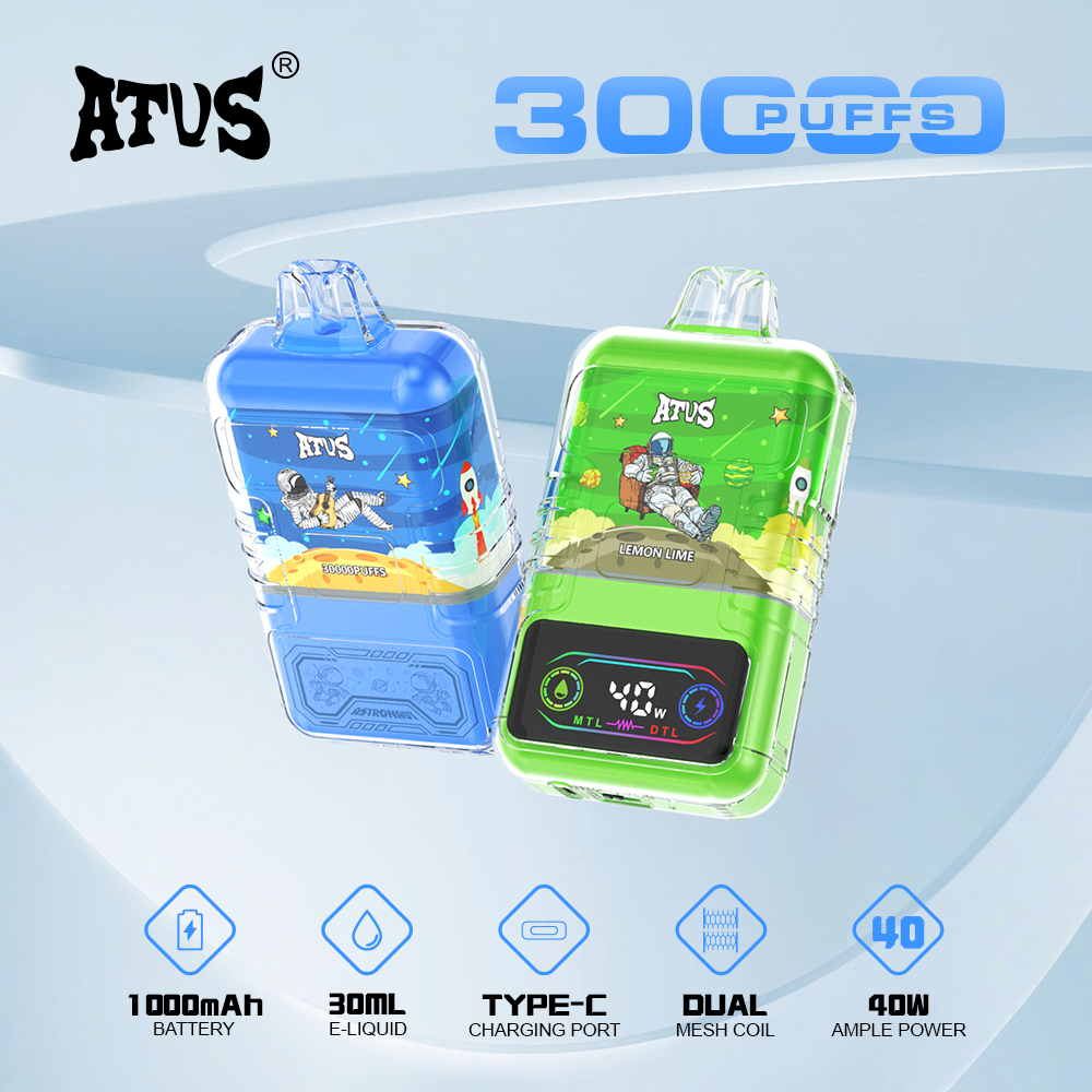 DE021 30000 Puffs Disposable Vape with LED display screen and adjustable airflow MTL DTL