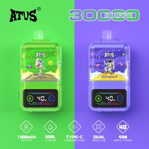 DE021 30000 Puffs Disposable Vape with LED display screen and adjustable airflow MTL DTL