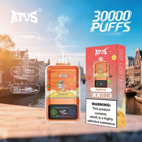 DE021 30000 Puffs Disposable Vape with LED display screen and adjustable airflow MTL DTL