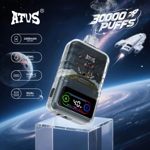 DE021 30000 Puffs Disposable Vape with LED display screen and adjustable airflow MTL DTL