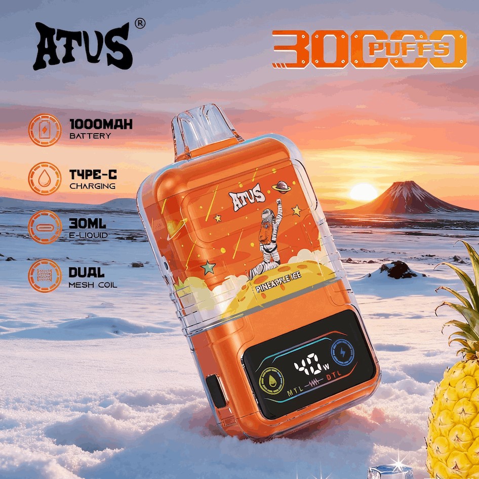 DE021 30000 Puffs Disposable Vape with LED display screen and adjustable airflow MTL DTL
