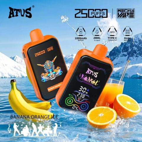 DE022 25000 Puffs Disposable Vape with Full screen rechargeable and adjustable airflow ATVS Vape